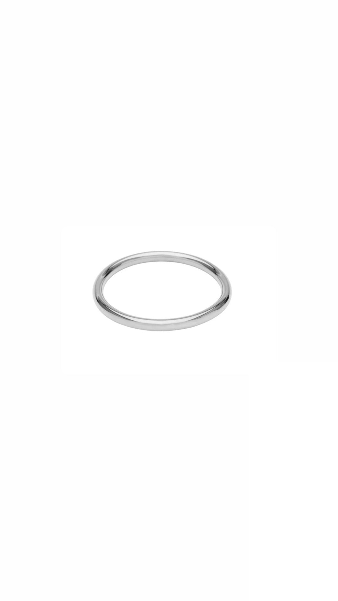 Ray armring 6mm - Silverplated