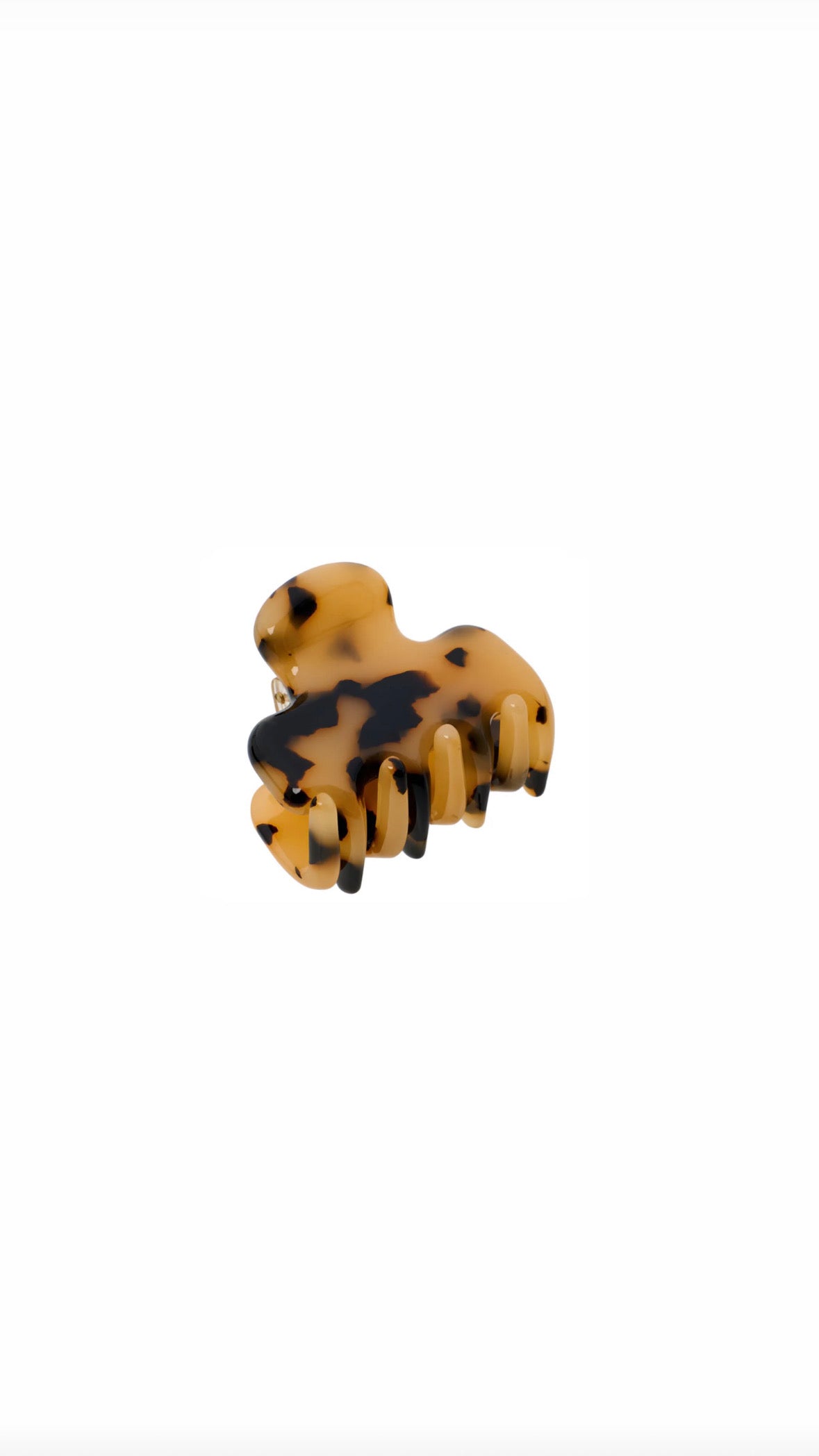 mini sloane claw - white leo