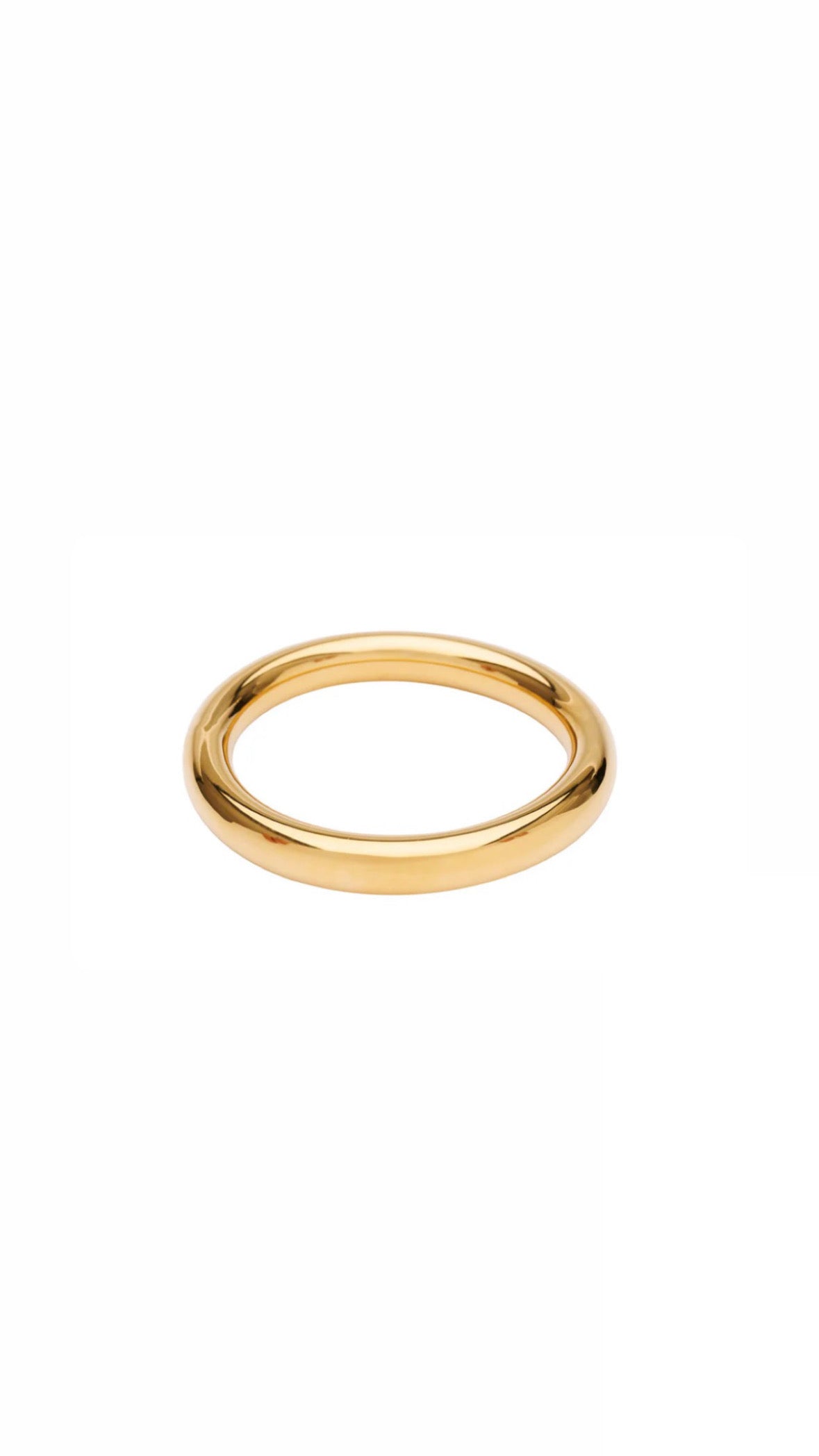 Ray armring 10 mm - Goldplated