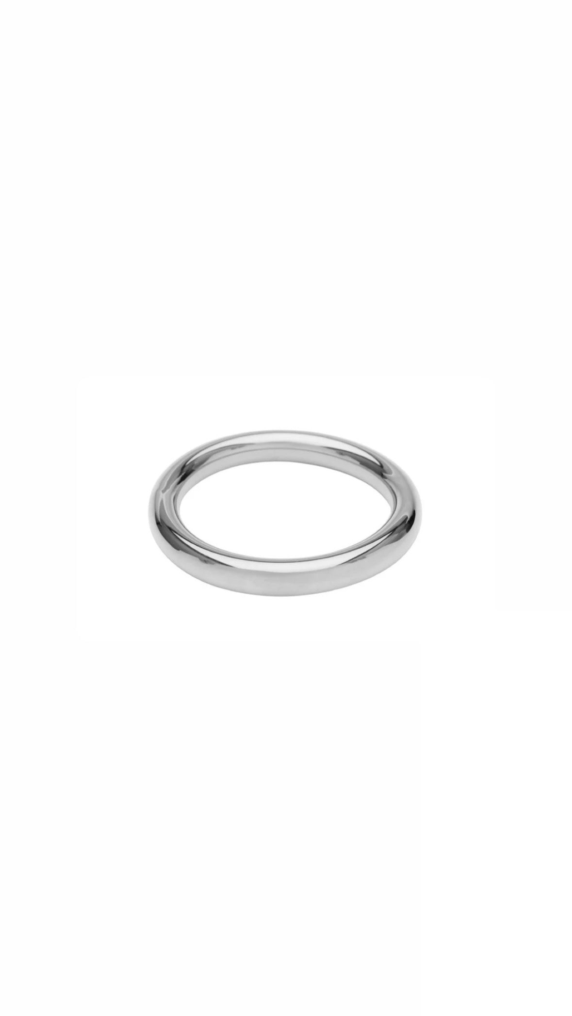 Ray armring 10 mm - Silverplated