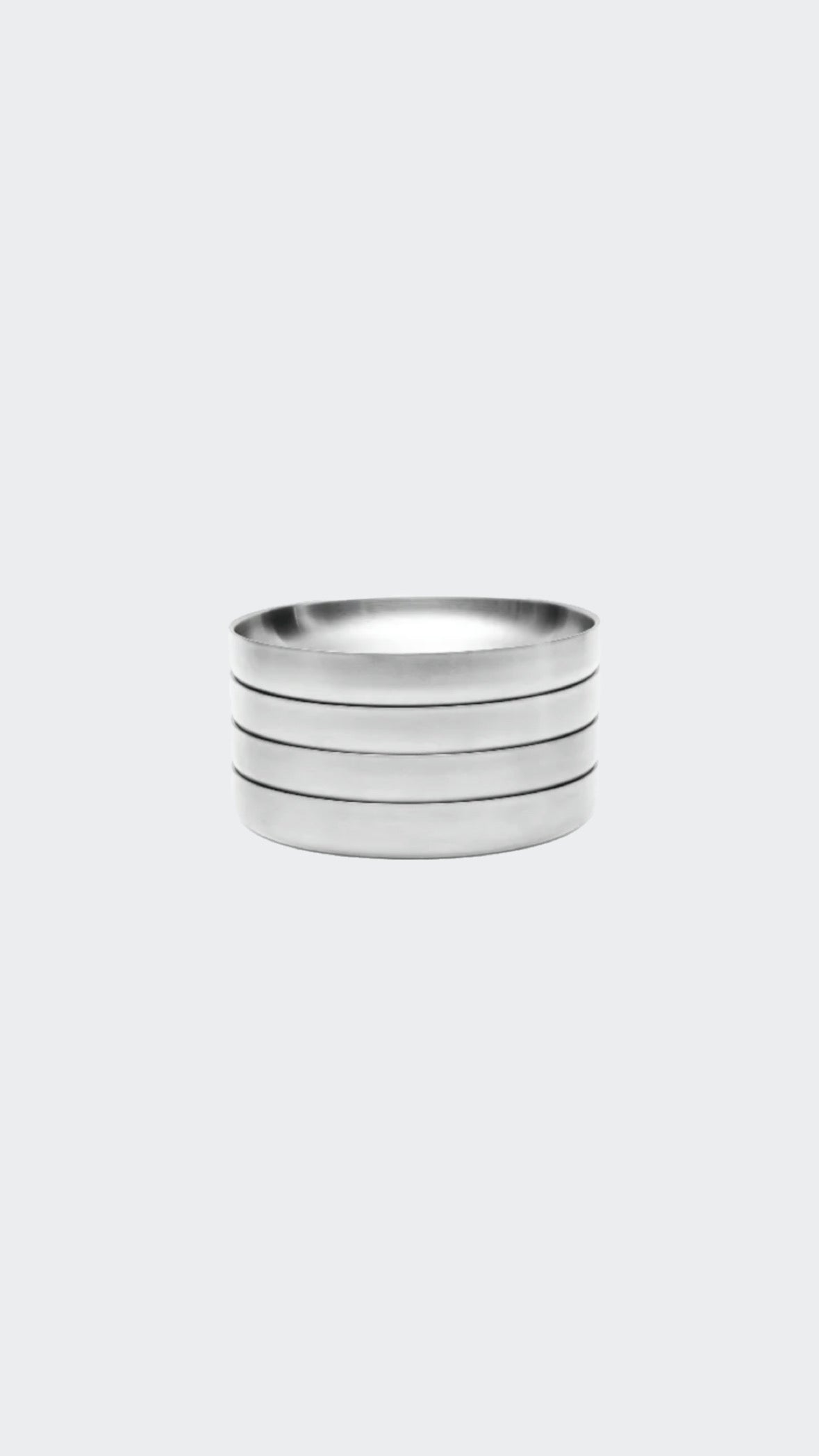 The steel dinner plate