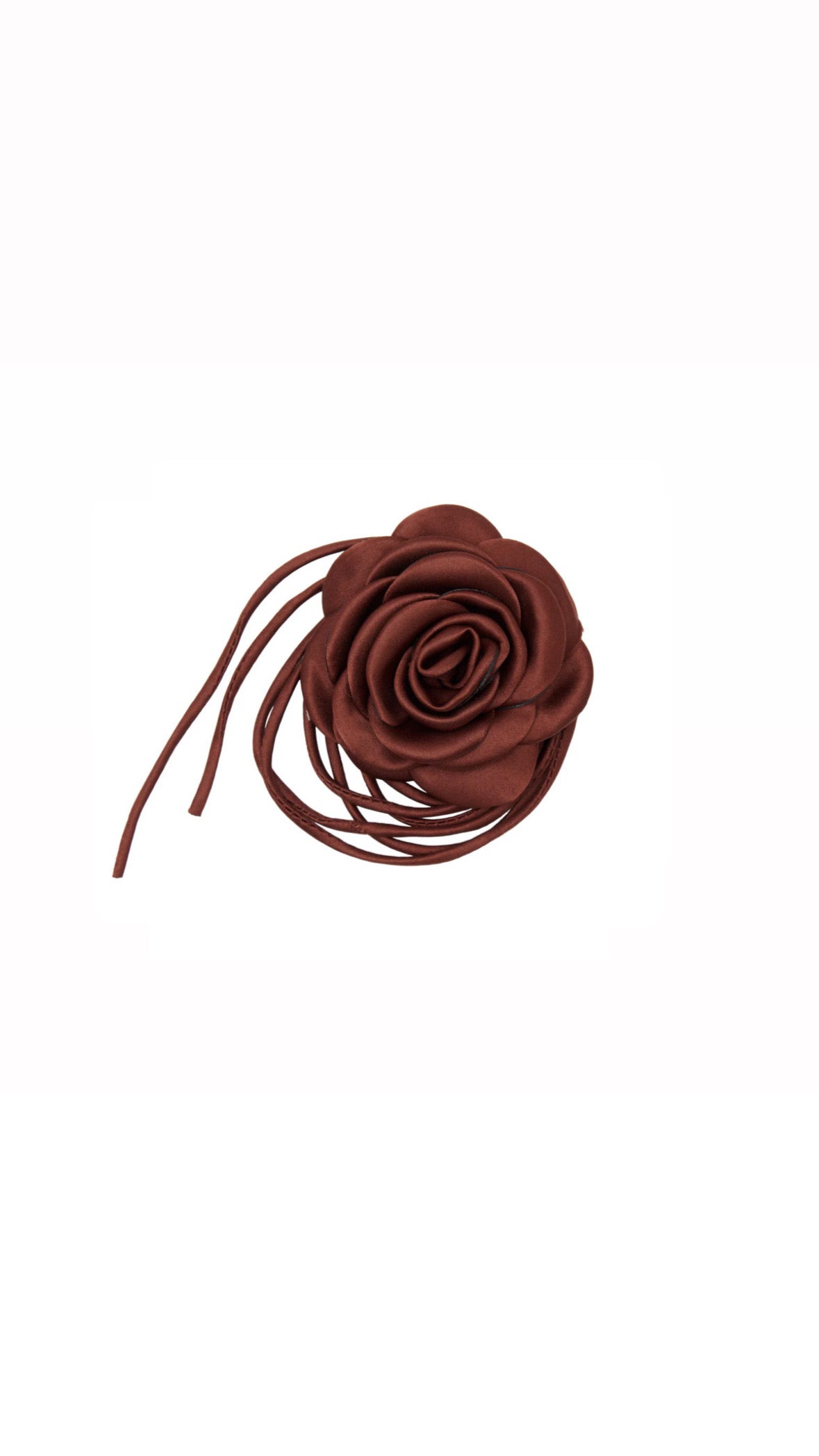 Satin Rose String - Chocolate