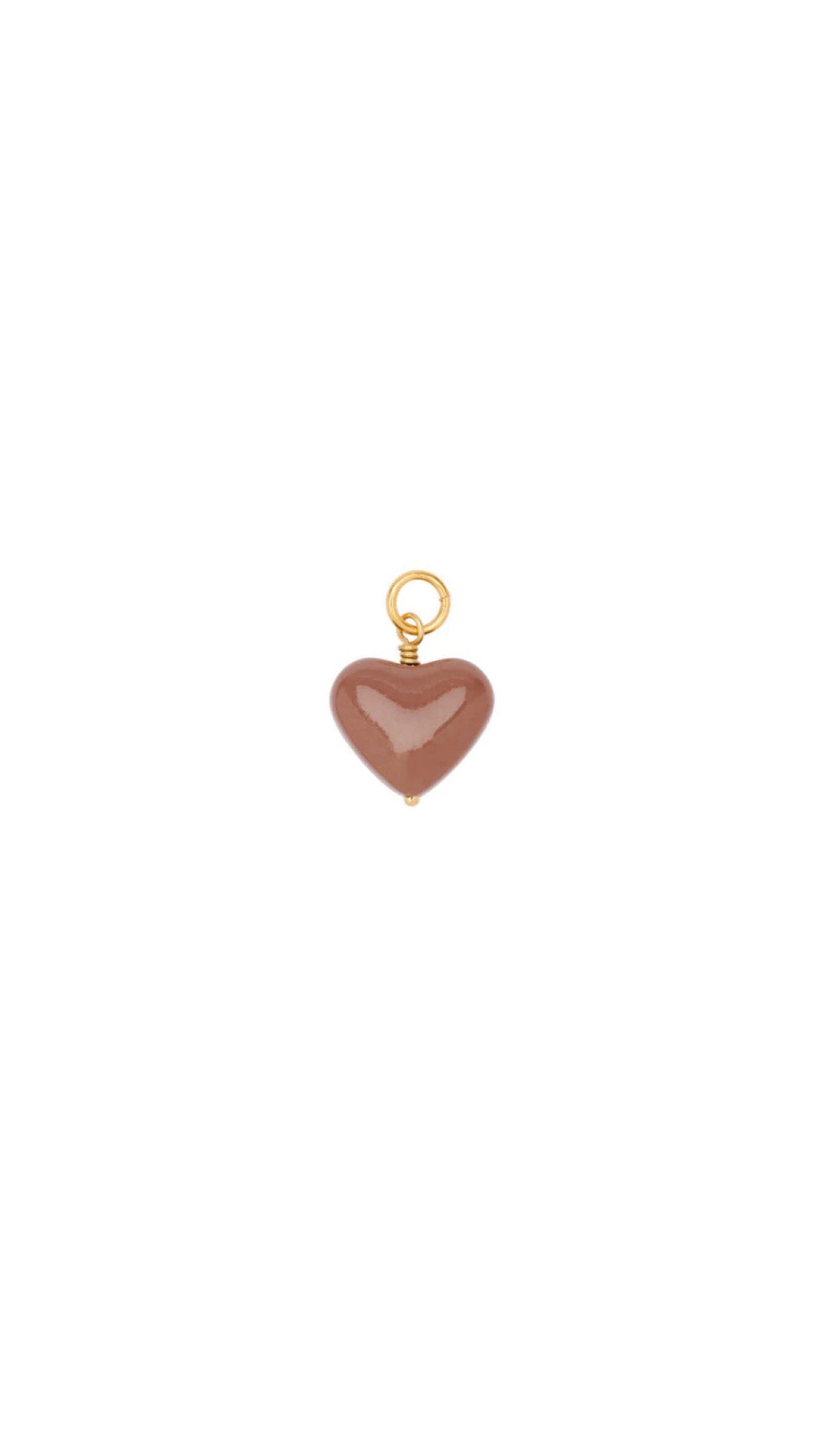 Amore Heart pendant - FG Caramel