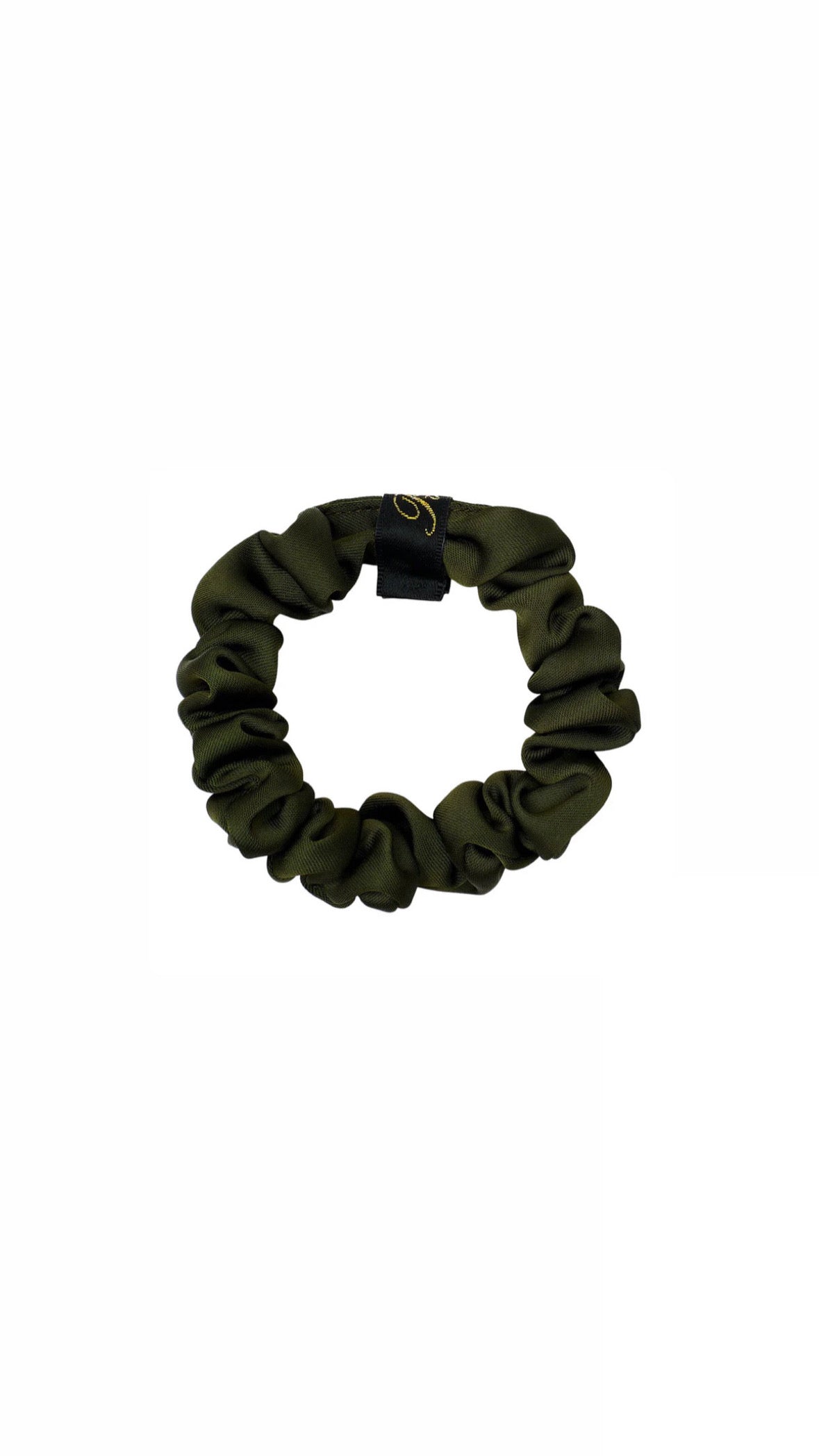 Fine Cali Scrunchie - Bottle green