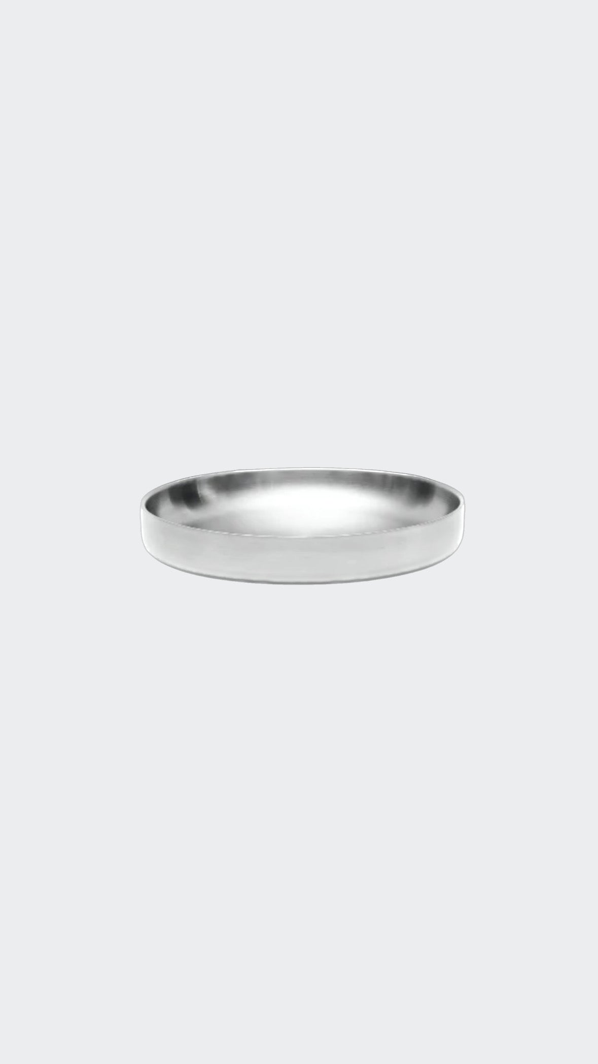 The steel dinner plate