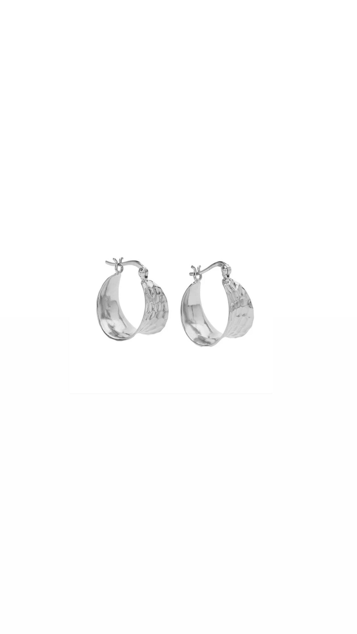 Cleo petit hoop - Silverplated