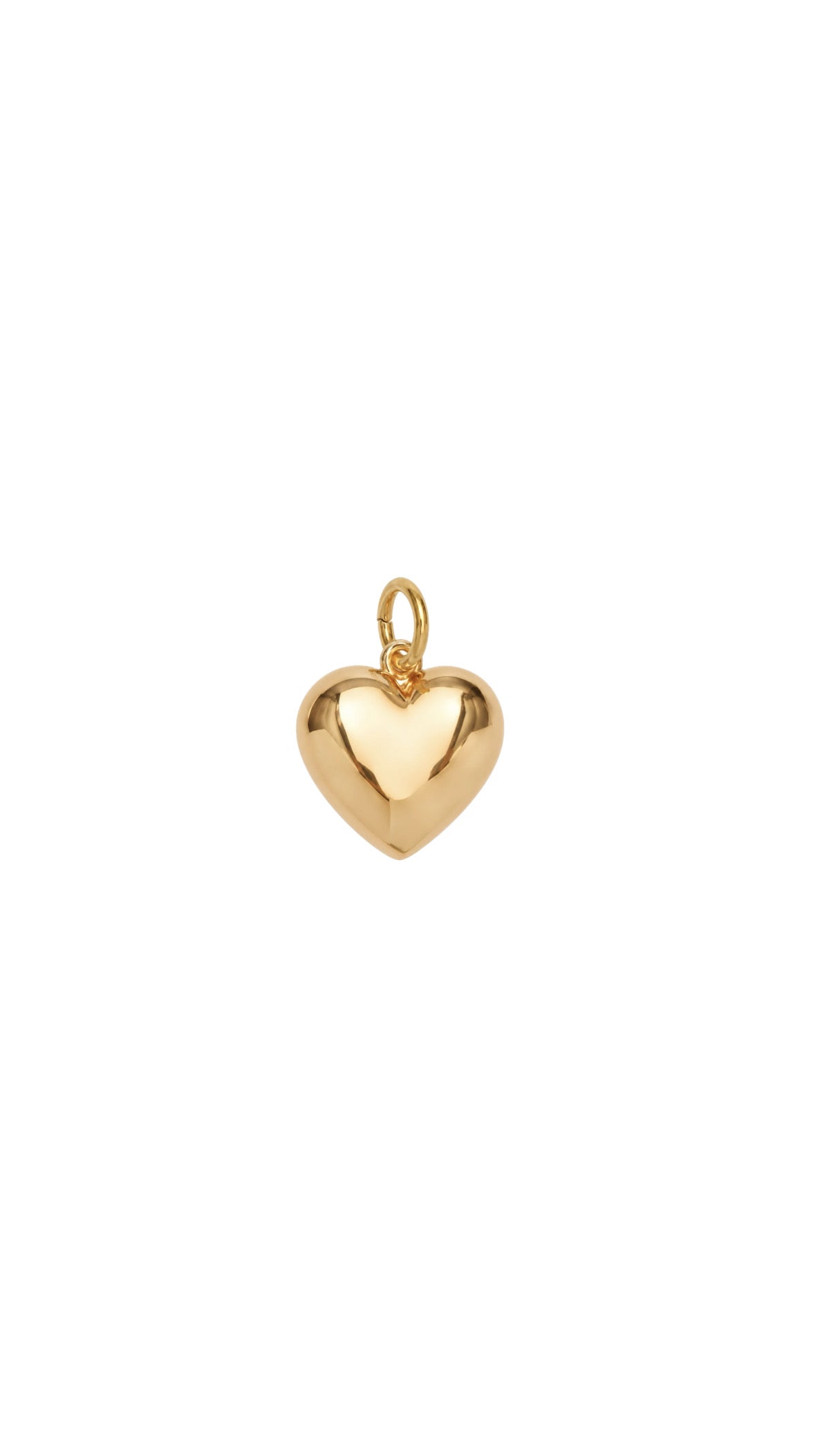 Cupid large heart pendant - goldplated