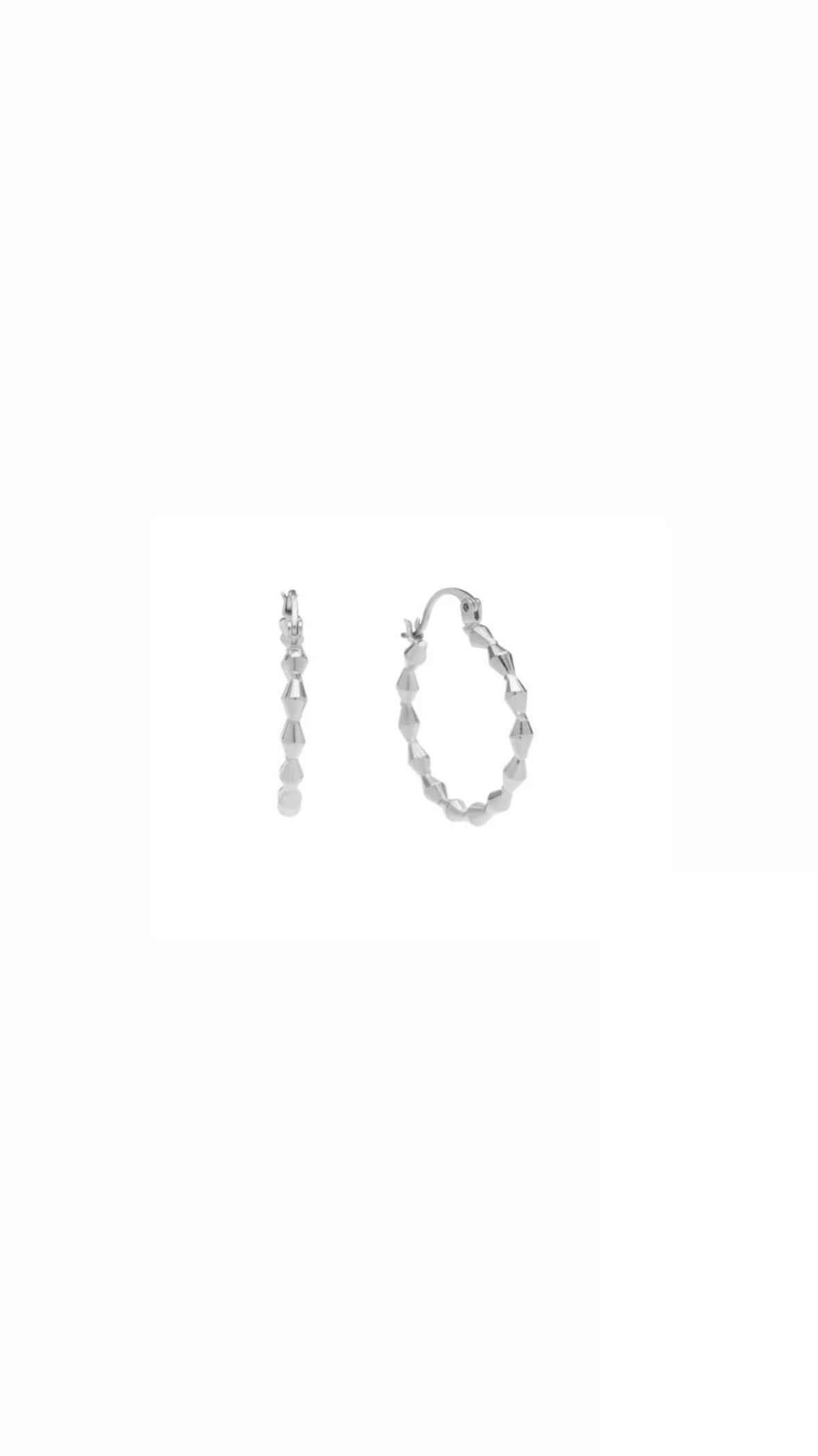 Nixie Hoops - Silverplated