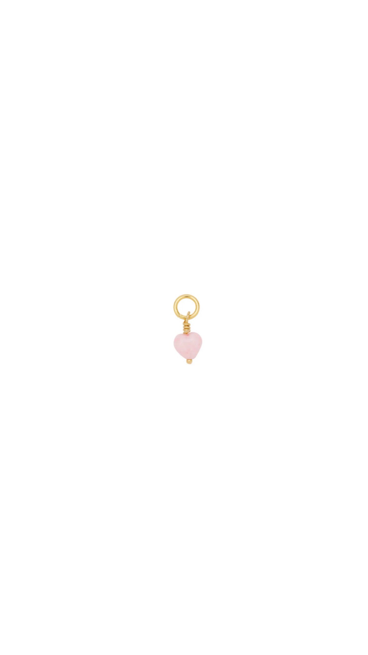 French mini heart pendant - Powder/FG