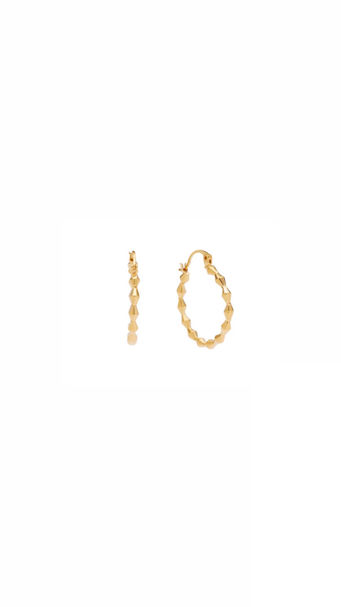 Nixie Hoops - Goldplated