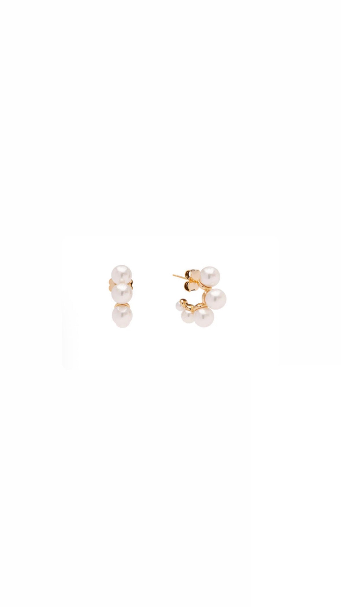 Electra studs - FG/Pearl