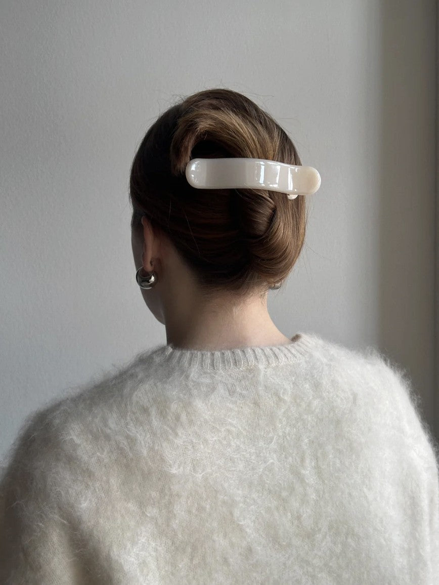 June Flat Claw - Oyster White