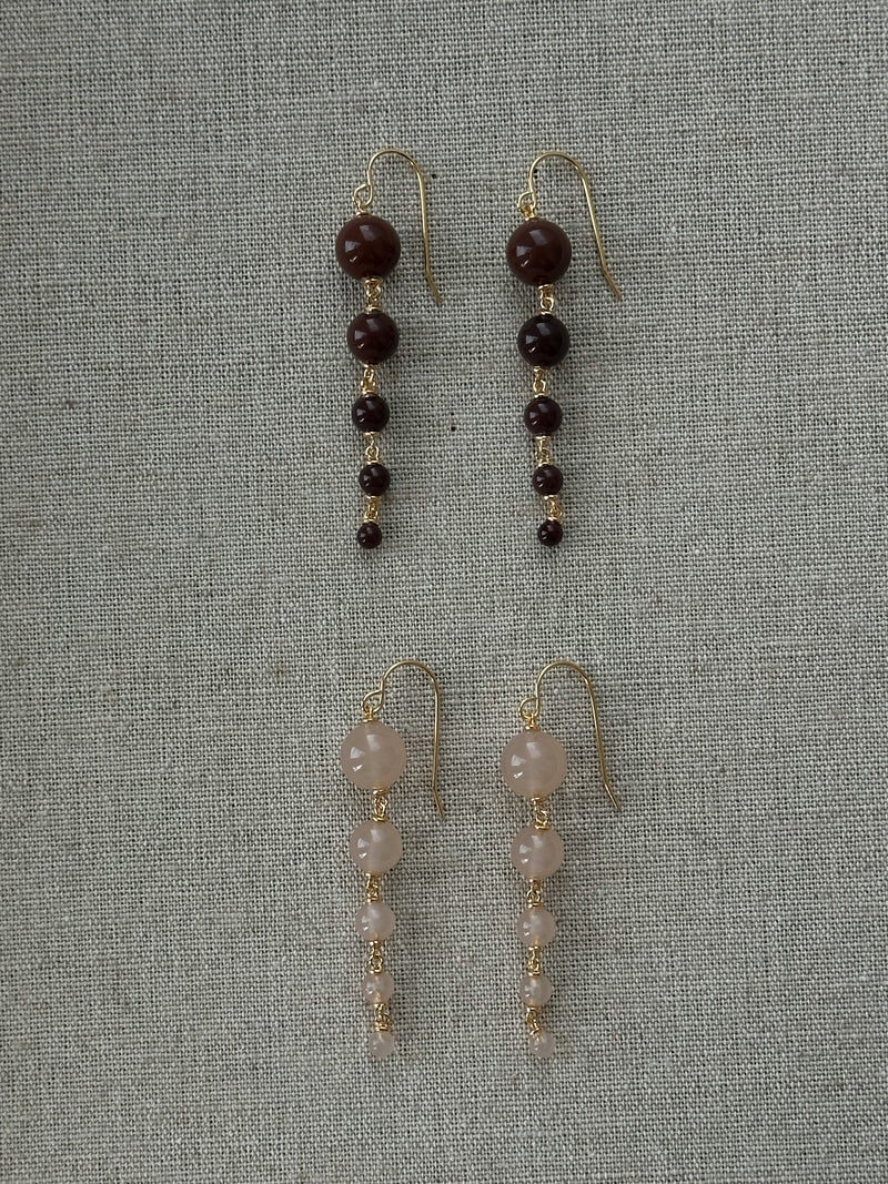Lilou earrings - Powder