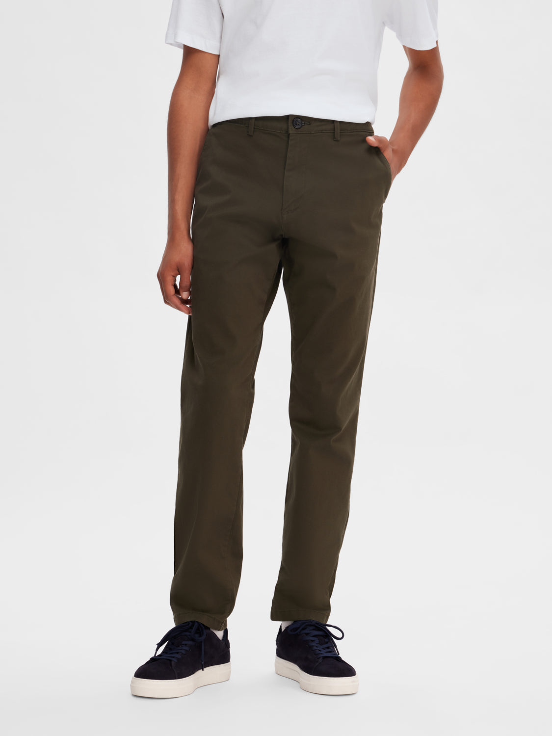 SLH175-SLIM Pants - Forest Night