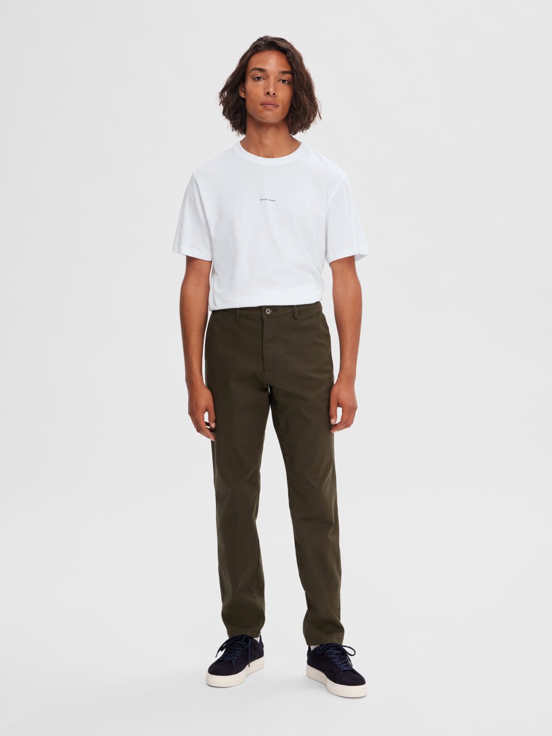 SLH175-SLIM Pants - Forest Night